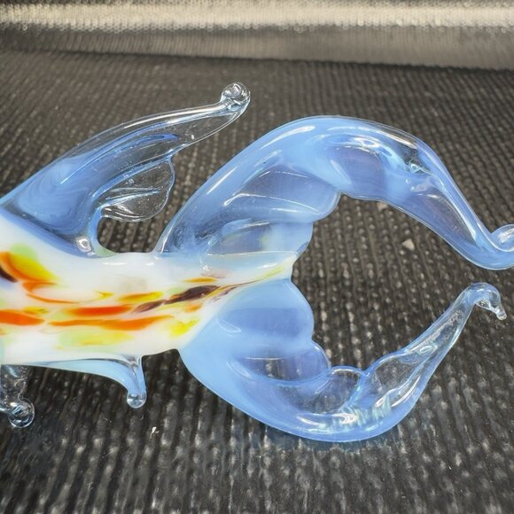Venetian Art Glass Hand Blown Fish Hand Made Italian Glass Delicate Figurine VTG - Picture 3 of 10